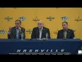 Nashville Predators General Manager Barry Trotz Announces His Retirement - Press Conference
