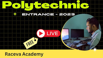 polytechnic entrance exam 2023 free live class by raceva academy