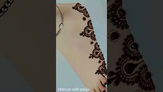 Beautiful trick border feet mehndi design#mehndi #newmahendi #henna #creativehenna #viral #ytshorts❤