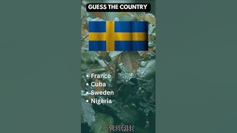 Guess the country by it