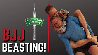 ROYAL MARINE | Tries BJJ For First Time (+LOSES!)