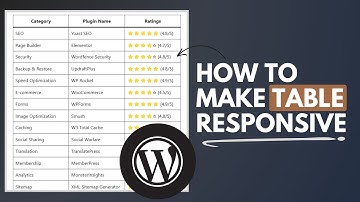 How to Make Default WordPress Table Responsive