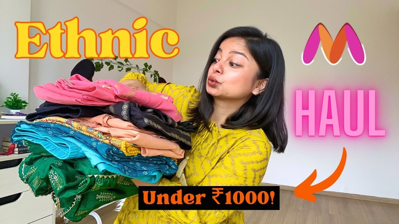 Myntra Haul Unique Ethnic Wear Under 1K!!! YouTube