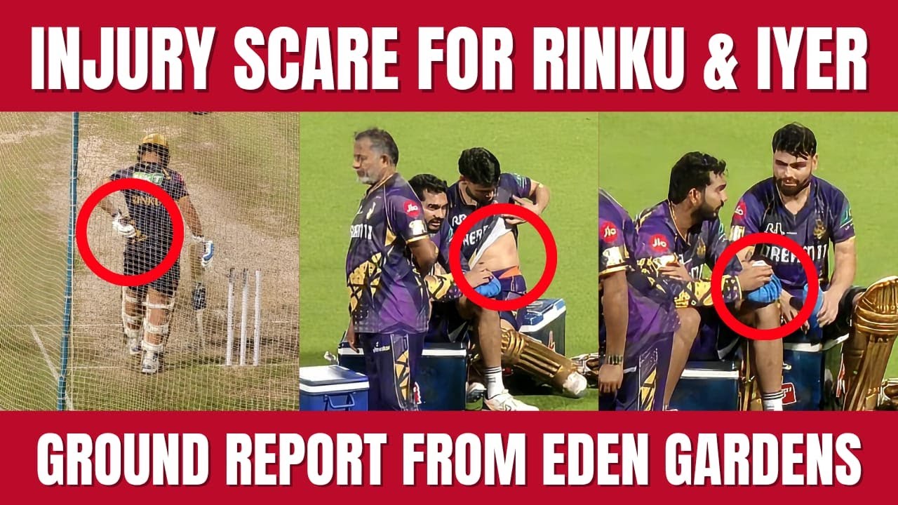 ⚠️ Injury Scare for KKR! Rinku & Venkatesh Iyer Concerns | Abhishek Nayar Leads Nets | 