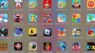 Roblox,Bowmasters,Supreme Duelist,StickWar Legacy,Save The Doge,Minecraft,Level Devil.....