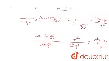 "If log `(x^2+y^2)=t a n^(-1)\ (y/x),` then show that `(dy)/(dx)=(x+y)/(x-y)`"