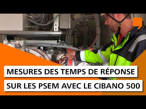 Mesures des temps de réponse sur les PSEM avec le CIBANO 500