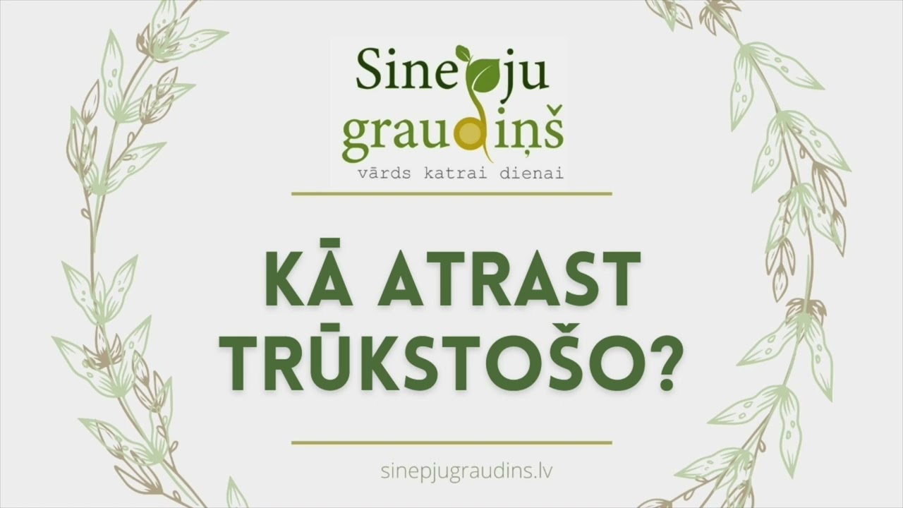 Sinepju Graudiņš ⧸⧸ Kā Atrast Trūkstošo? #122