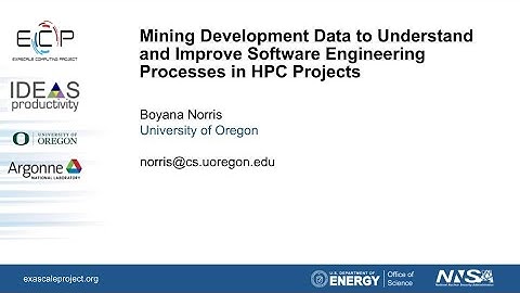 IDEAS-ECP Webinar: Mining Development Data to Understand and Improve Software Engineering Processes