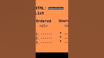 html ol and ul tag ||#html #coding #html5 #htmltags #webdeveloper