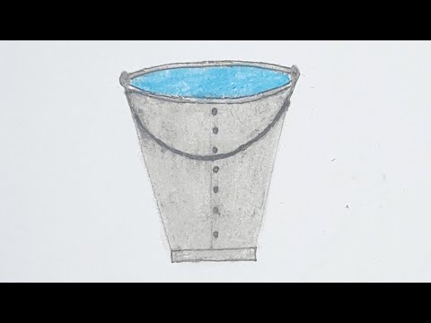 How to draw a bucket easy/Simple Drawing - YouTube