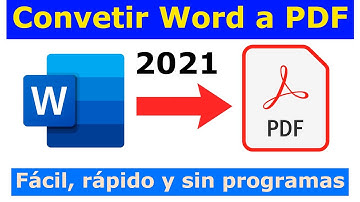 Como convertir tu documento de Word a PDF rápido y sin programas 2021