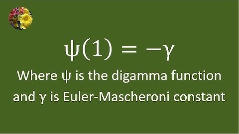 Another Proof of the Relation Between the Digamma Function and the Euler–Mascheroni Constant