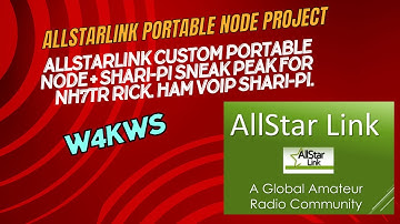 Allstarlink custom portable NODE + Shari-Pi Sneak Peak for NH7TR Rick. Ham VoIP Shari-Pi.