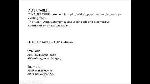 #ALTER Command (DDL) in SQL with Implementation on ORACLE#AlterCommand #what is alter command in sql