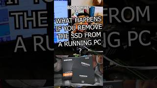 What happens if you remove a SSD from a running PC? #shorts #diypc #computerfacts #pccrash #ssd #hdd