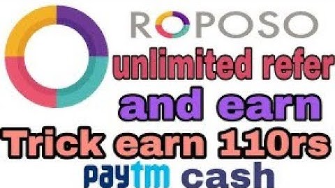ROPOSO APP ONLINE SCRIPT||PER REFER -₹110 (MUST WATCH)
