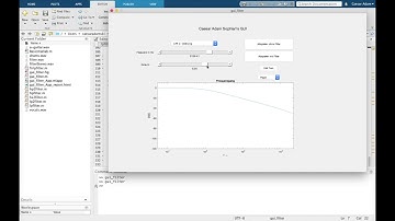 GUI Programming of Digital Filters in MATLAB