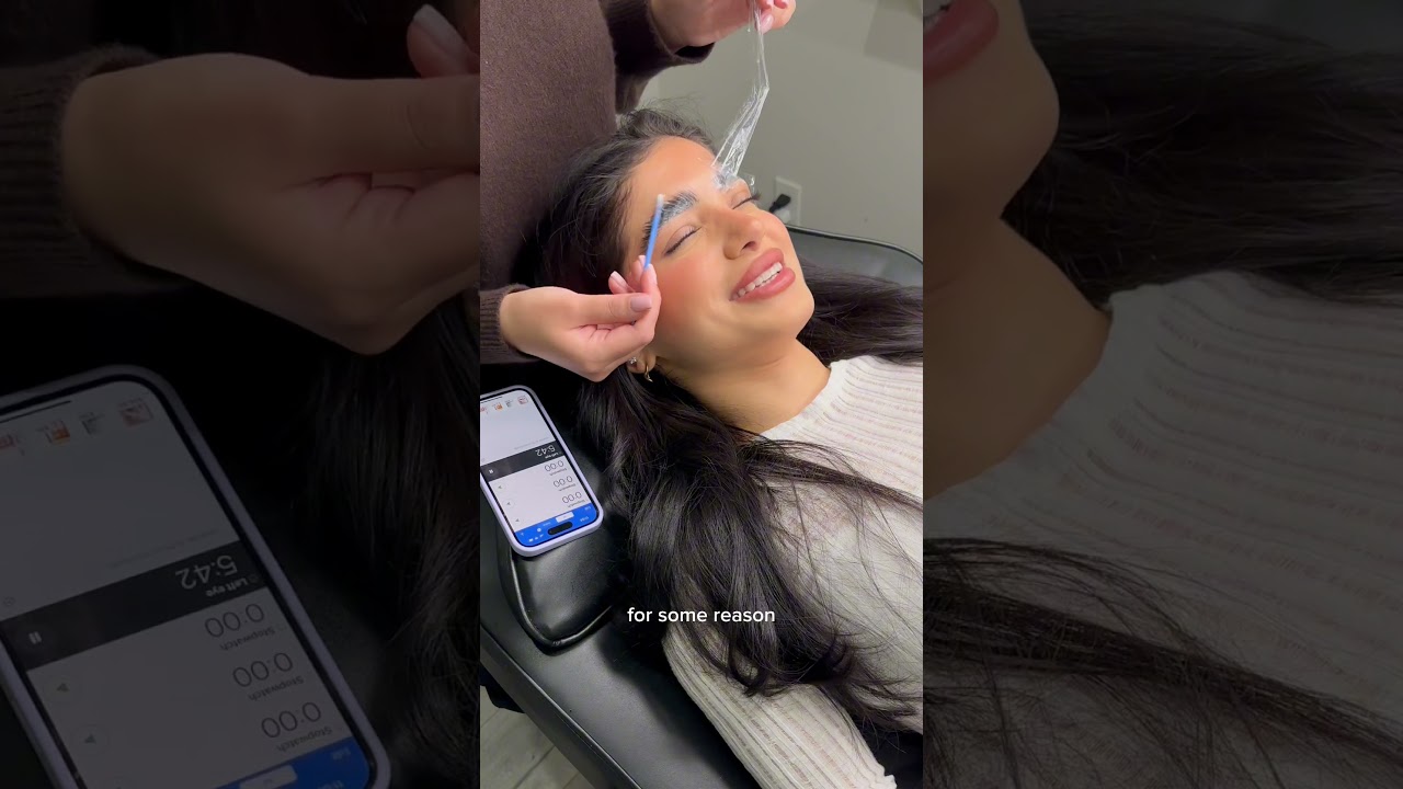 for whoever said brow lamination doesn&rsquo;t work with thick hair, you were wrong #browlamination