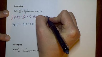 Separable Differential Equations (7.6-7.7)