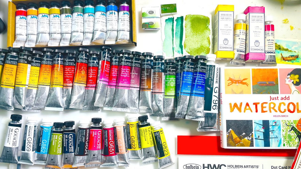 Happy New Year! Art Haul, Old favourites & new discoveries! Schmincke, Roman Szmal, M Harding,