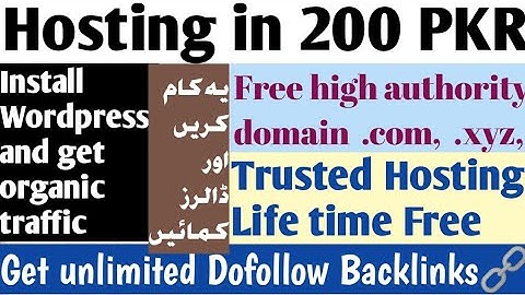 Free high authority .com, .xyz domain || Free top rated hosting || Cheap hosting in 200 PKR