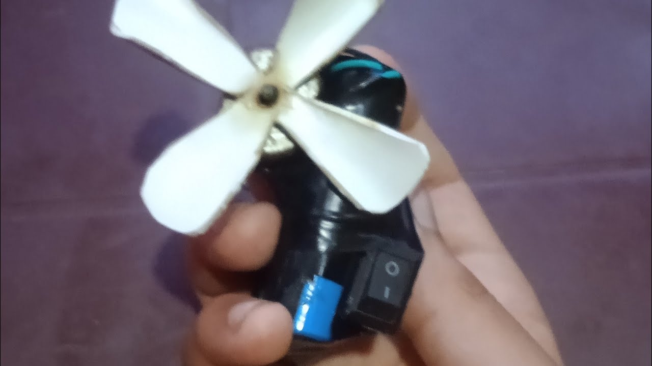 Mini Fan Make how to make a mini fan - YouTube