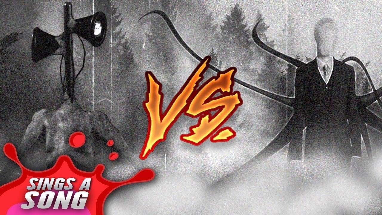 Siren Head VS Slender Man Rap Battle UNSEEN FOOTAGE Scary Horror Parody