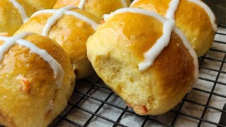 How to make Trini Hot Cross Buns | Soft \& Fluffy | Eggless Option ( Detailed ) - Episode 1188