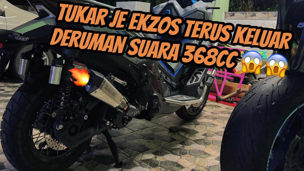 #115 Aku Custom Link Pipe Motor Zontes 368G | Adakah Bunyi Macam Xadv 😱😱 | #368G #malaysia