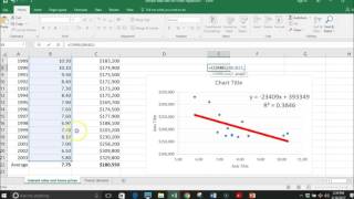 How to do a linear regression on excel screenshot 5