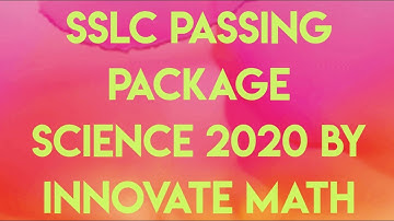 passing package list of diagrams chemistry sslc 2020