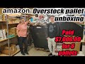 Unboxing a pallet of amazon overstock  pet items clothing toys and more