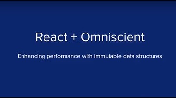 React + Omniscient: Enhancing Performance with Immutable Data Structures - Erin Depew @ ReactNYC