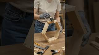 This Looks Like a $500 Designer Wall Shelf... But It's Handmade! #diycrafts #shortvideo