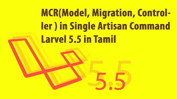 Laravel Tutorials in Tamil - MCR(Model, Migration, Controller ) in Single Artisan Command