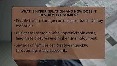 What Is Hyperinflation And How Does It Destroy Economies? - Inflation Insight Channel