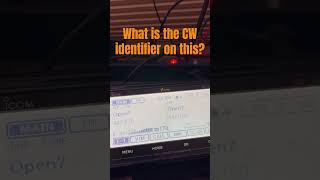 What is the CW identifier on this?