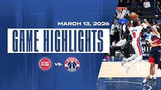 Win No. 50 Secured Detroit Pistons Vs. Washington Wizards Game Highlights 3.19.2026