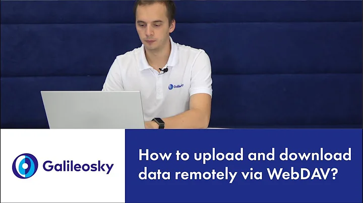 How to upload and download data remotely via WebDAV?