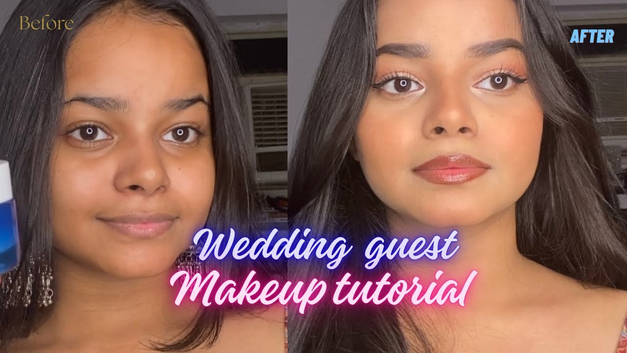 Wedding guest makeup without foundation for beginners | Indu bhati | makeup tutorial |wedding makeup