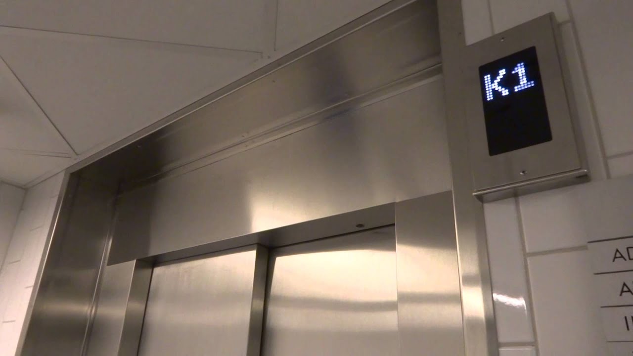 old KONE (mod. by: NOA) Holeless Hydraulic elevators @ Svava mall, Uppsla, Sweden.