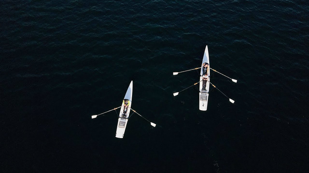 Beautiful rowing session with the new LiteDUO - YouTube