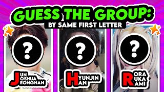 KPOP GROUP BY MEMBER W/ SAME FIRST LETTER NAME - QUIZ KPOP GAMES screenshot 5