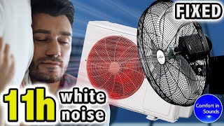 (FIXED) Old Fan Sounds and Air Conditioner Sounds for sleeping, relaxing, studying | White Noise