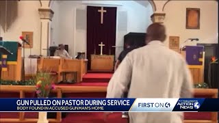 Hero tackles gunman who pointed weapon at pastor during service