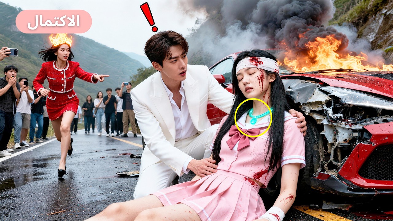 لم يستطع أحد العثور على أخت الـCEO، حتى أخرجت الفتاة التي صدمتها سيارة قلادةً… وتغيّر كل شيء!#ceo