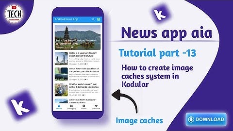 How to create image caches system in kodular | News app aia #kodular #developer