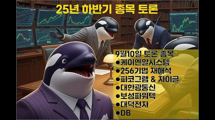 케이엔알시스템 외 9종목 분석, 주식단테tv 256기법 재해석! | 9월 10일 스터디 11회차