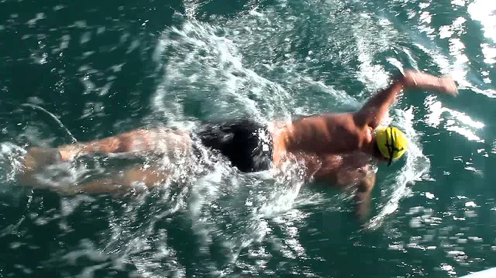 9 3 hours swimming beside boat, 9am